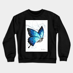 Blue Freedom Butterfly Crewneck Sweatshirt